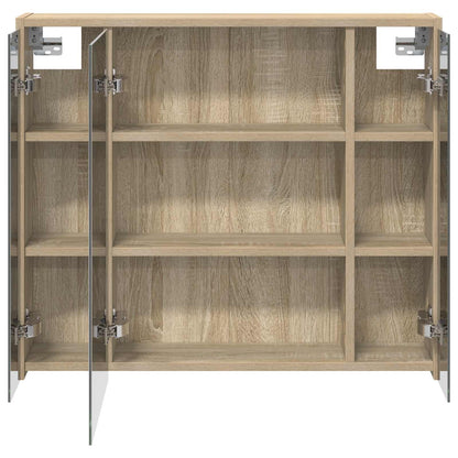 vidaXL Bathroom Mirror Cabinet Sonoma Oak 73.5 x 16 x 62.5 cm
