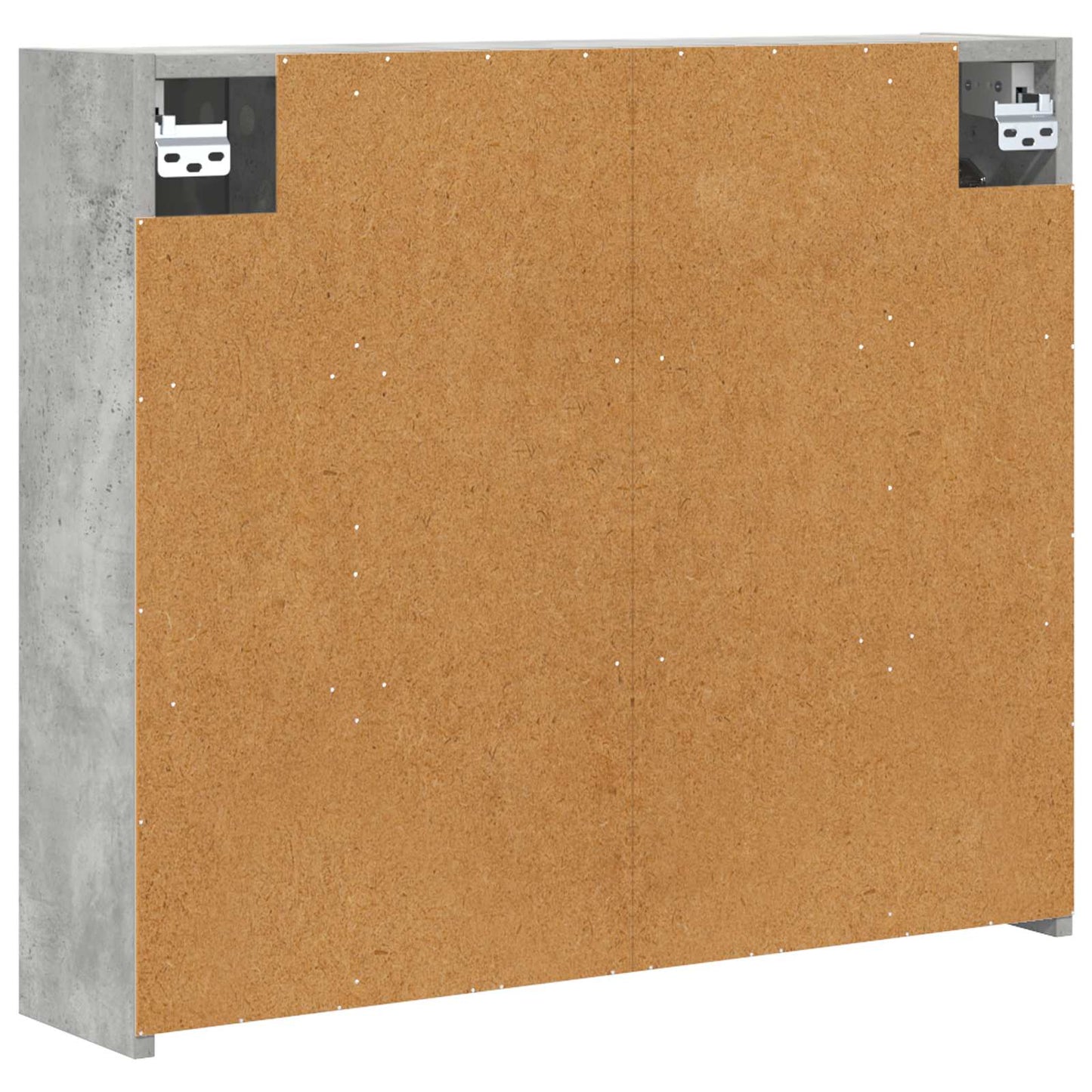 vidaXL Bathroom Mirror Cabinet Concrete Grey 73.5 x 16 x 62.5 cm