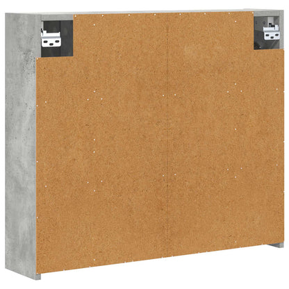 vidaXL Bathroom Mirror Cabinet Concrete Grey 73.5 x 16 x 62.5 cm