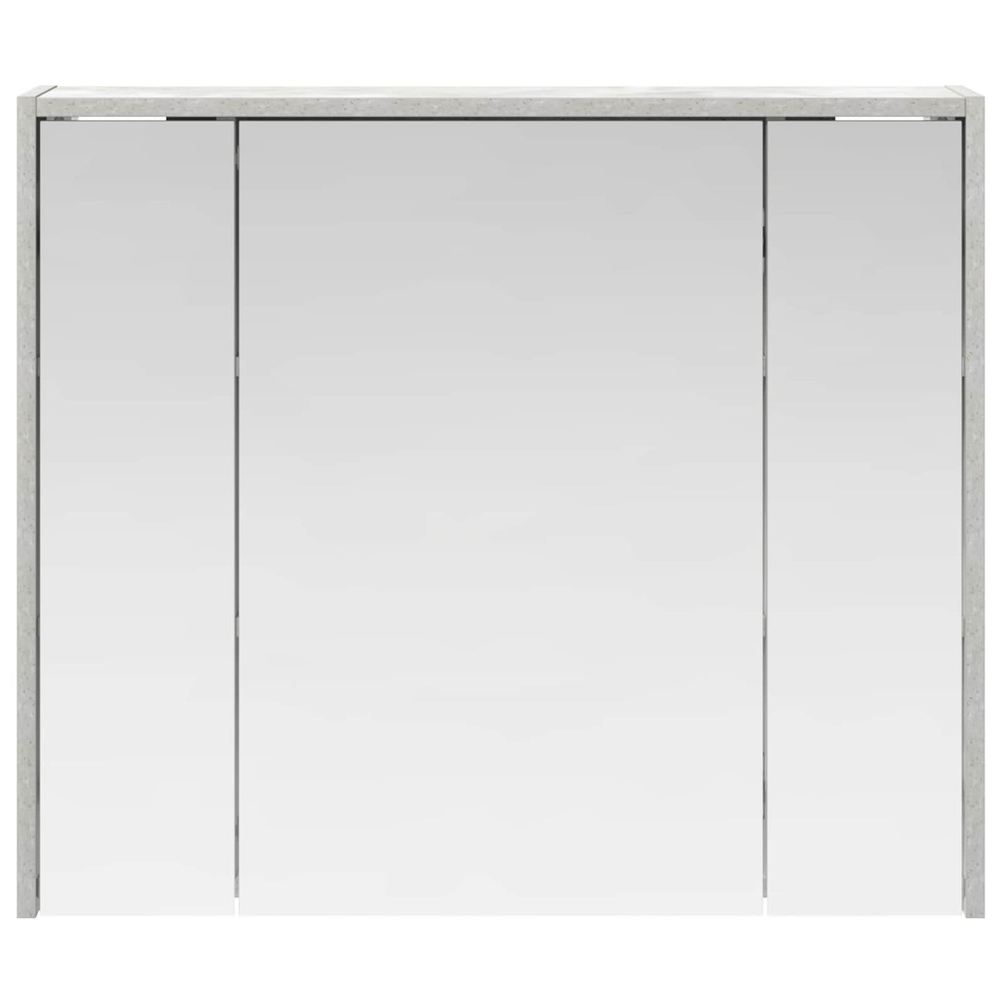 vidaXL Bathroom Mirror Cabinet Concrete Grey 73.5 x 16 x 62.5 cm