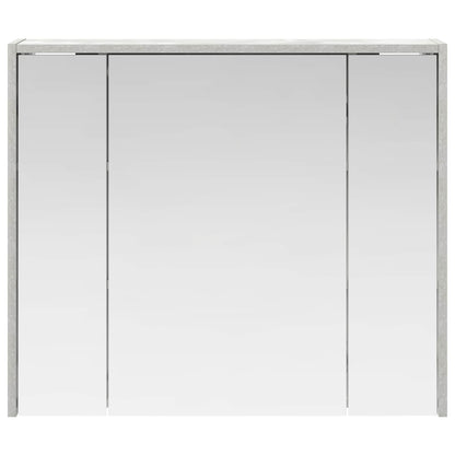 vidaXL Bathroom Mirror Cabinet Concrete Grey 73.5 x 16 x 62.5 cm