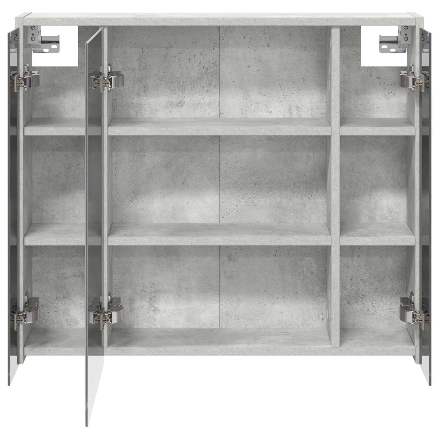 vidaXL Bathroom Mirror Cabinet Concrete Grey 73.5 x 16 x 62.5 cm