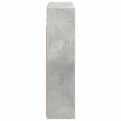 vidaXL Bathroom Mirror Cabinet Concrete Grey 73.5 x 16 x 62.5 cm