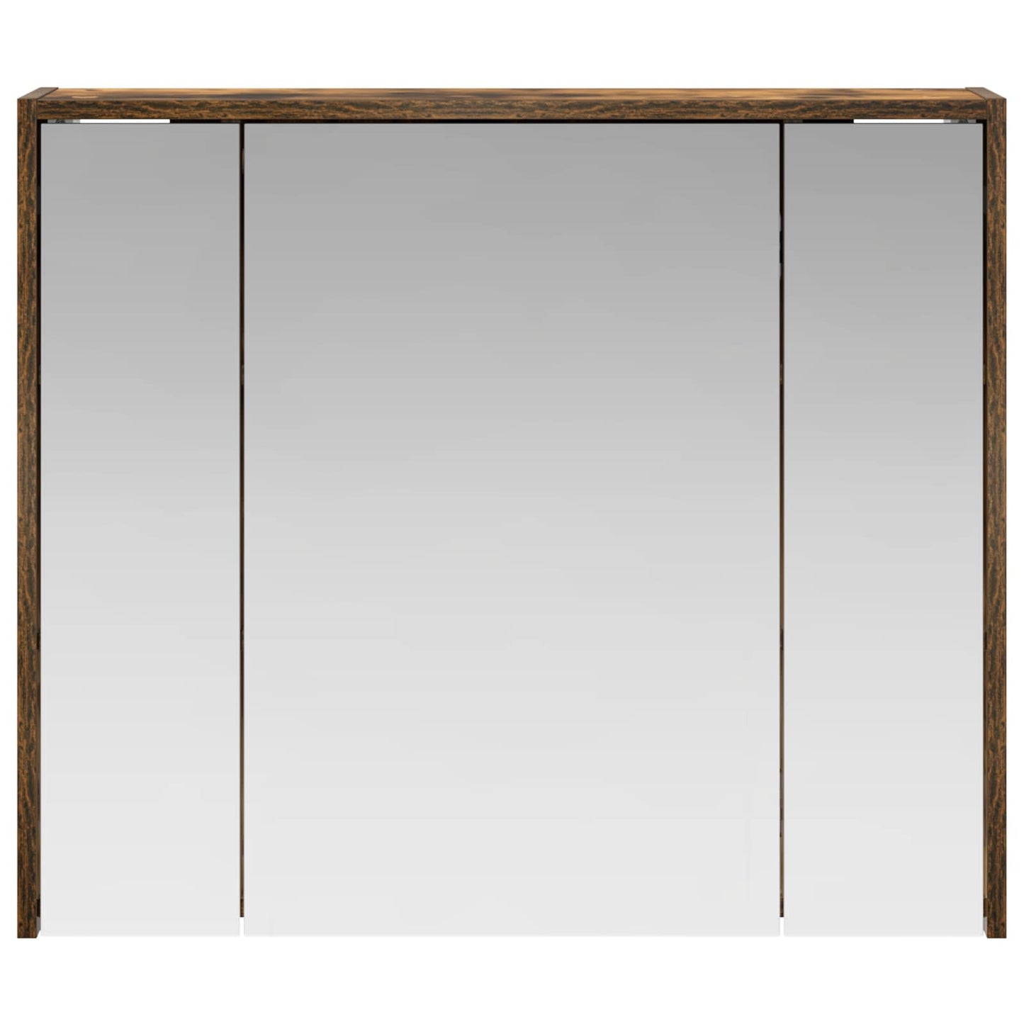 vidaXL Bathroom Mirror Cabinet Smoked Oak 73.5 x 16 x 62.5 cm