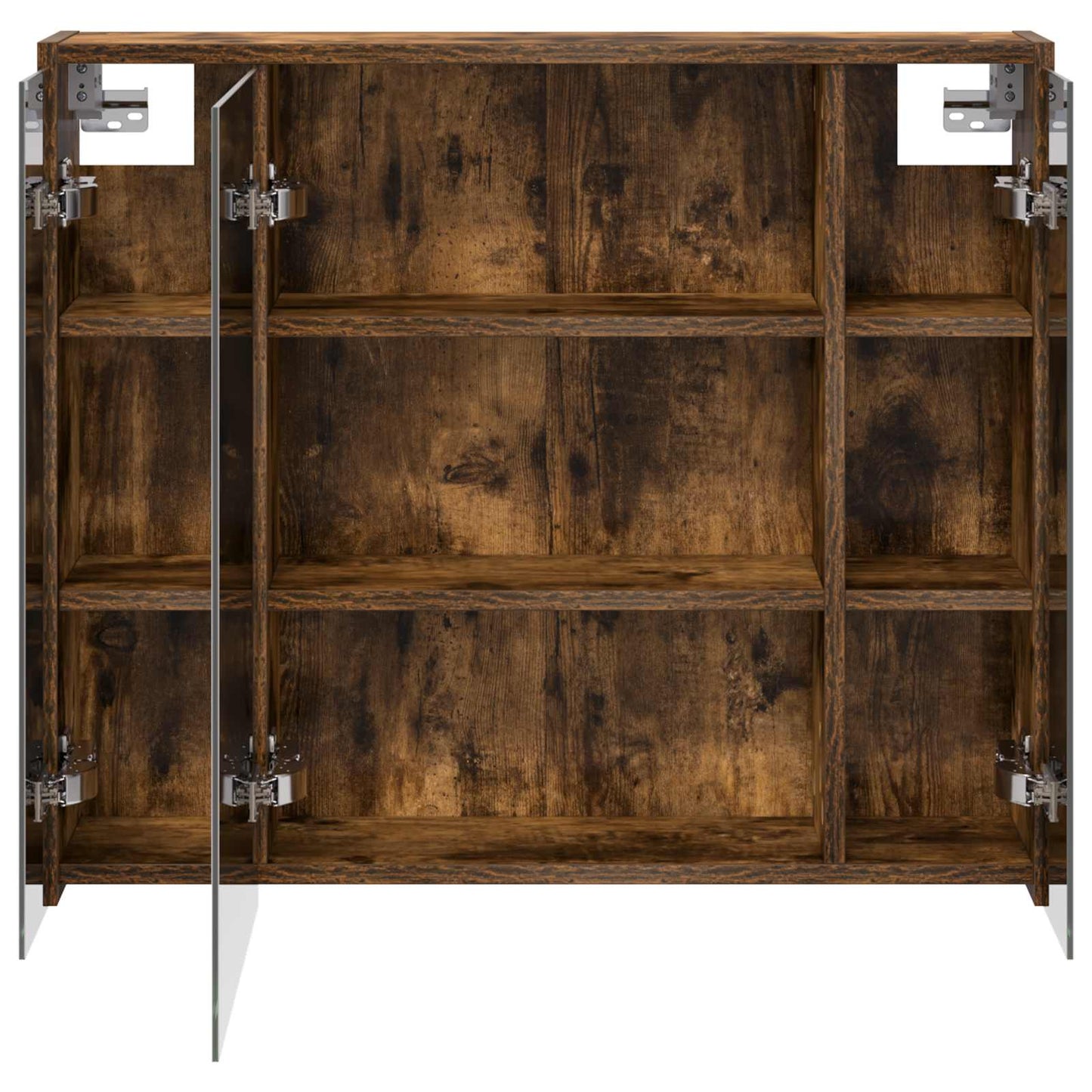 vidaXL Bathroom Mirror Cabinet Smoked Oak 73.5 x 16 x 62.5 cm