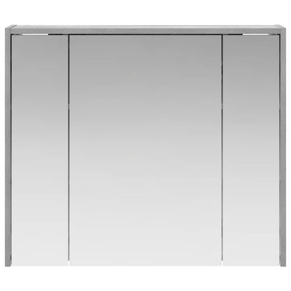 vidaXL Bathroom Mirror Cabinet Grey Sonoma 73.5 x 16 x 62.5 cm