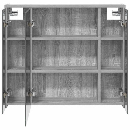 vidaXL Bathroom Mirror Cabinet Grey Sonoma 73.5 x 16 x 62.5 cm
