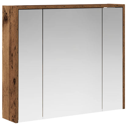 vidaXL Bathroom Mirror Cabinet Old Wood 73.5 x 16 x 62.5 cm