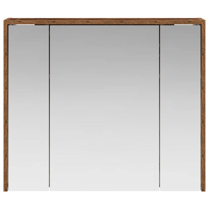vidaXL Bathroom Mirror Cabinet Old Wood 73.5 x 16 x 62.5 cm