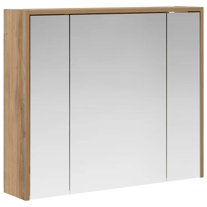 vidaXL Bathroom Mirror Cabinet Artisian Oak 73.5 x 16 x 62.5 cm