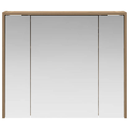 vidaXL Bathroom Mirror Cabinet Artisian Oak 73.5 x 16 x 62.5 cm