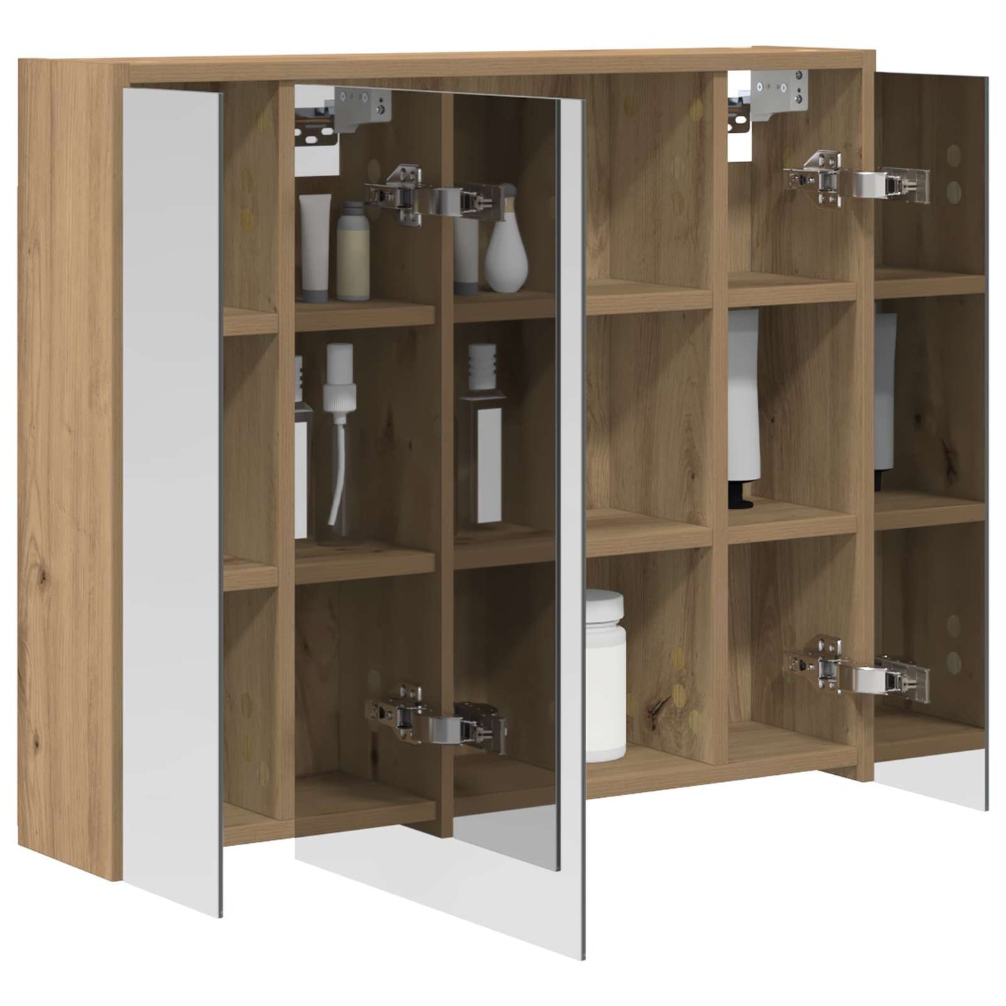 vidaXL Bathroom Mirror Cabinet Artisian Oak 73.5 x 16 x 62.5 cm