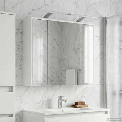 vidaXL Bathroom Mirror Cabinet White 73.5 x 16 x 62.5 cm
