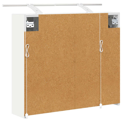 vidaXL Bathroom Mirror Cabinet White 73.5 x 16 x 62.5 cm