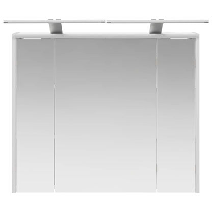 vidaXL Bathroom Mirror Cabinet White 73.5 x 16 x 62.5 cm