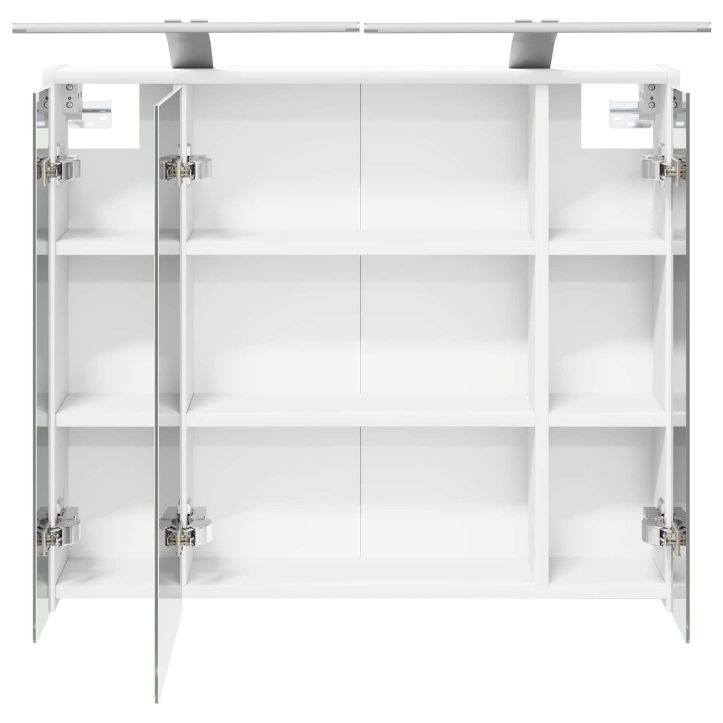 vidaXL Bathroom Mirror Cabinet White 73.5 x 16 x 62.5 cm