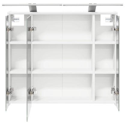 vidaXL Bathroom Mirror Cabinet White 73.5 x 16 x 62.5 cm