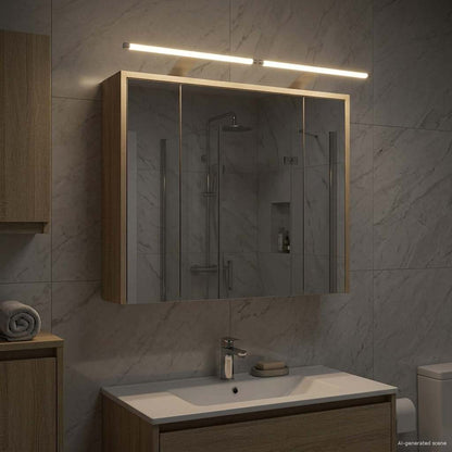 vidaXL Bathroom Mirror Cabinet Sonoma Oak 73.5 x 16 x 62.5 cm
