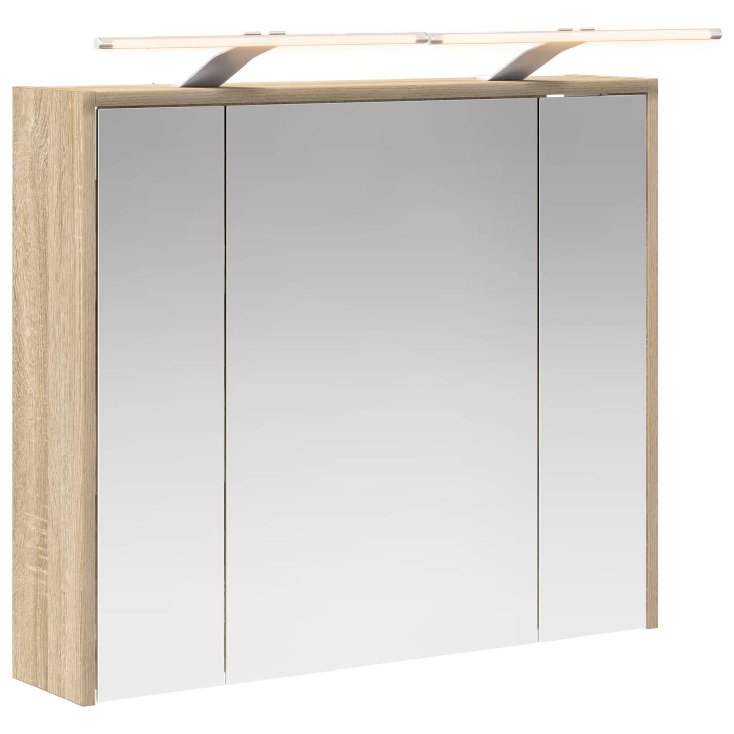 vidaXL Bathroom Mirror Cabinet Sonoma Oak 73.5 x 16 x 62.5 cm