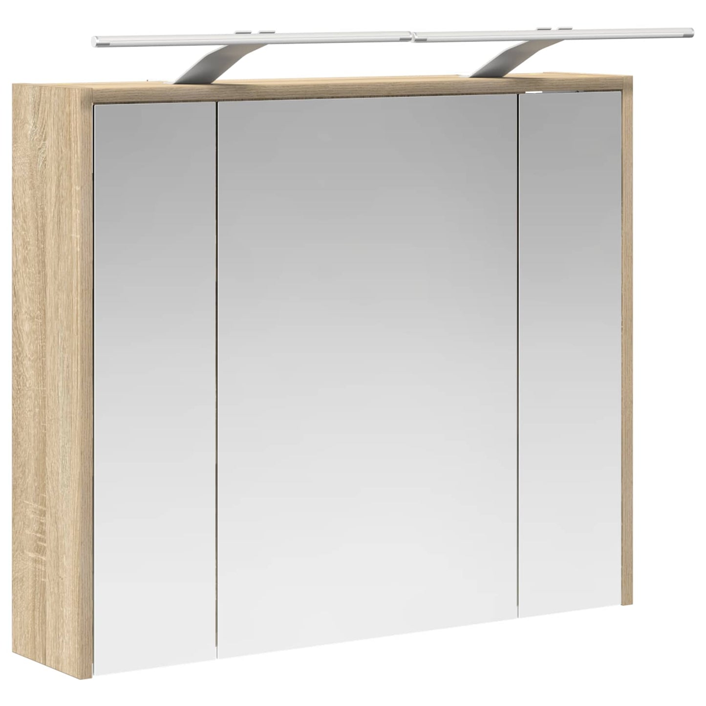 vidaXL Bathroom Mirror Cabinet Sonoma Oak 73.5 x 16 x 62.5 cm