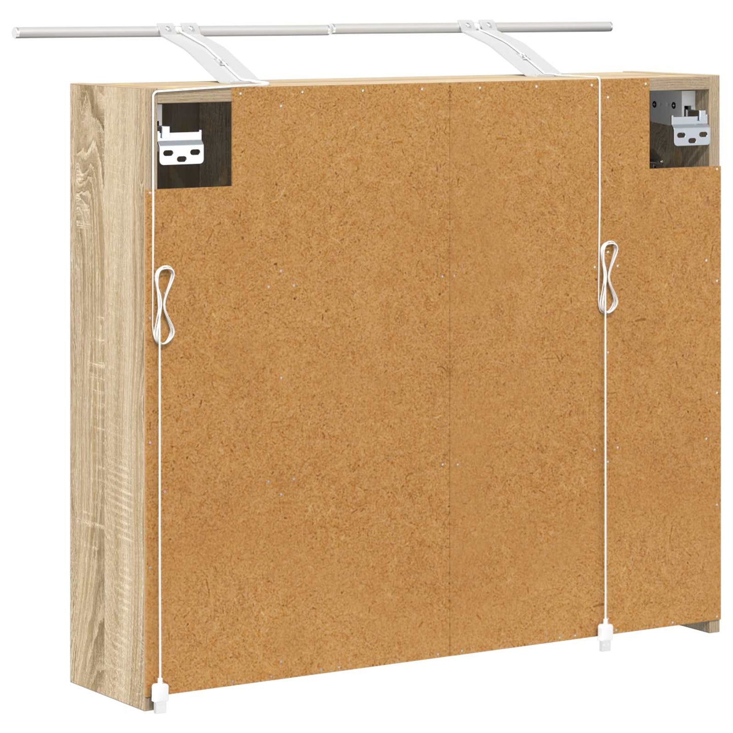 vidaXL Bathroom Mirror Cabinet Sonoma Oak 73.5 x 16 x 62.5 cm