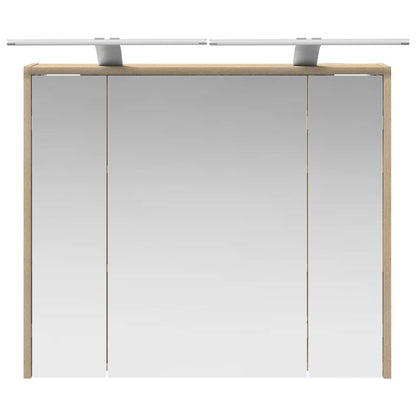 vidaXL Bathroom Mirror Cabinet Sonoma Oak 73.5 x 16 x 62.5 cm