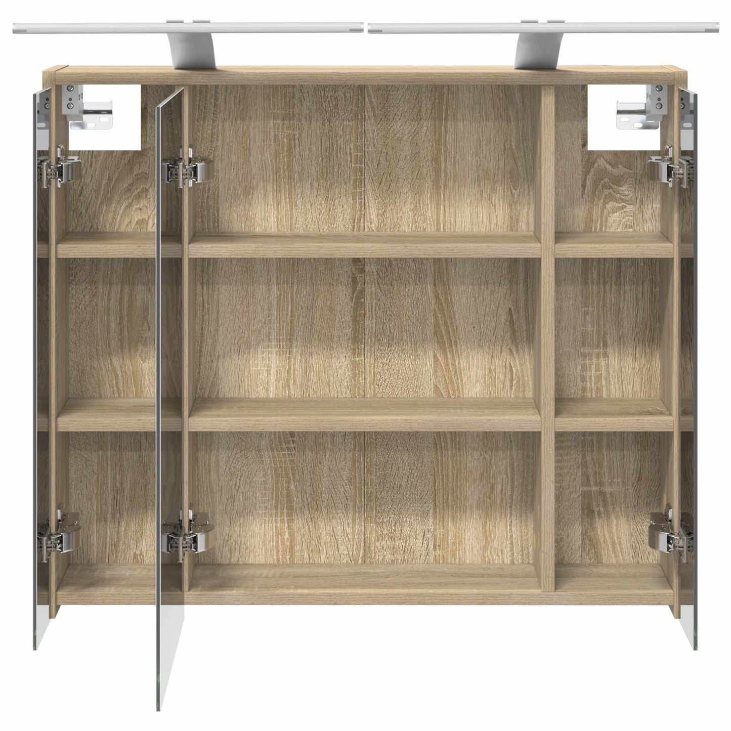 vidaXL Bathroom Mirror Cabinet Sonoma Oak 73.5 x 16 x 62.5 cm