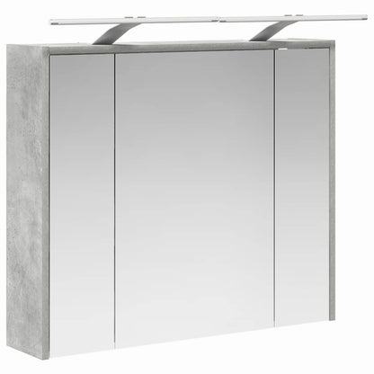 vidaXL Bathroom Mirror Cabinet Concrete Grey 73.5 x 16 x 62.5 cm