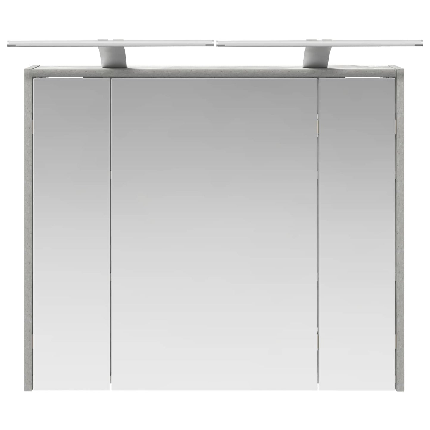 vidaXL Bathroom Mirror Cabinet Concrete Grey 73.5 x 16 x 62.5 cm