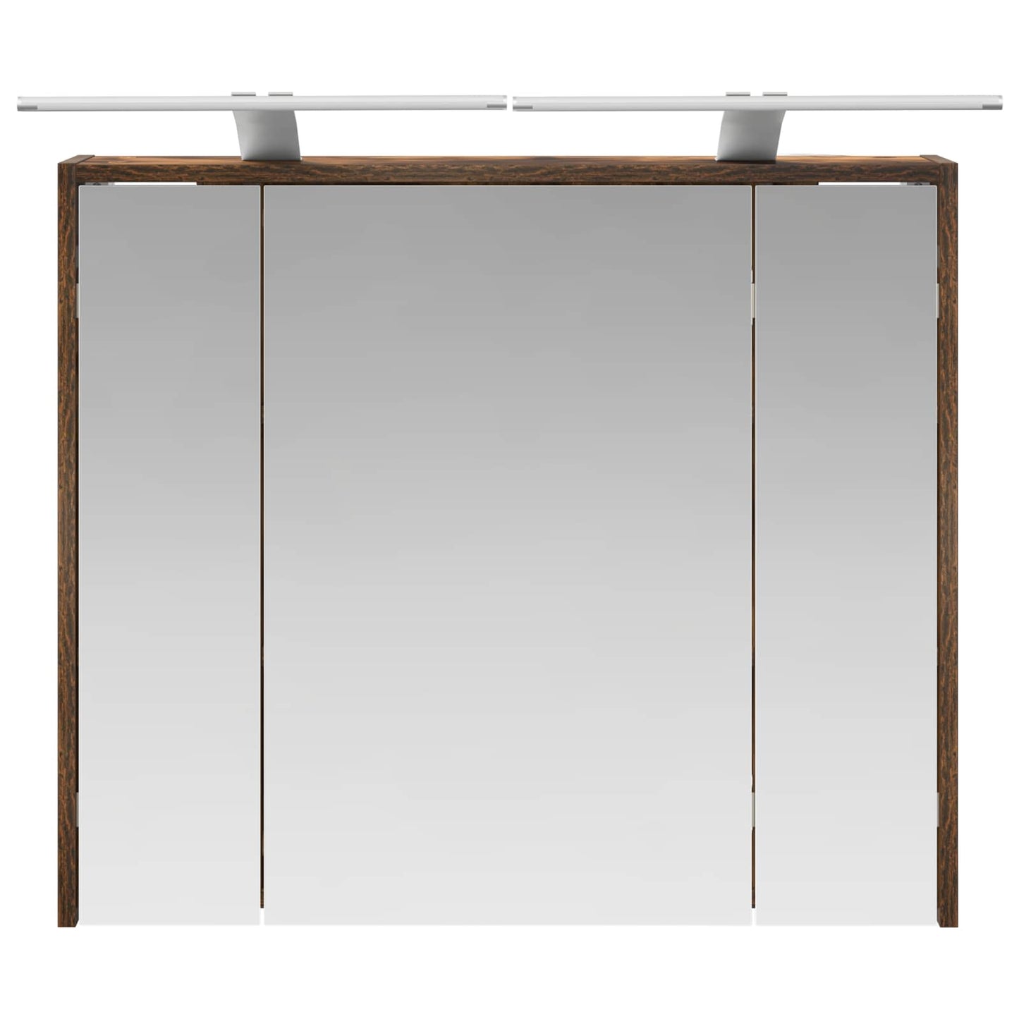 vidaXL Bathroom Mirror Cabinet Smoked Oak 73.5 x 16 x 62.5 cm