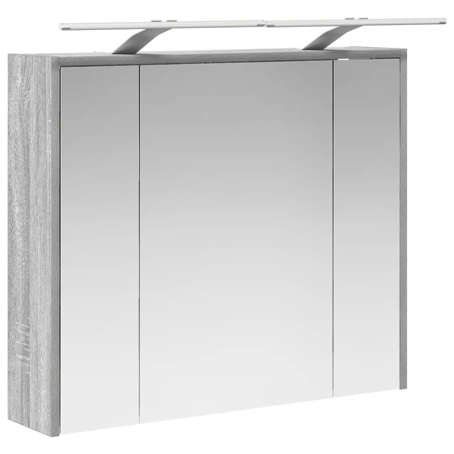 vidaXL Bathroom Mirror Cabinet Grey Sonoma 73.5 x 16 x 62.5 cm