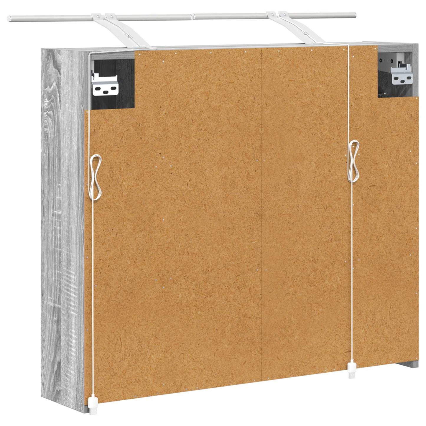 vidaXL Bathroom Mirror Cabinet Grey Sonoma 73.5 x 16 x 62.5 cm
