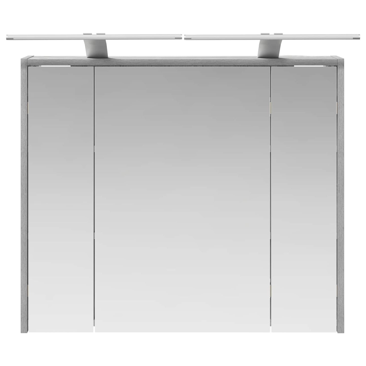 vidaXL Bathroom Mirror Cabinet Grey Sonoma 73.5 x 16 x 62.5 cm
