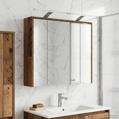 vidaXL Bathroom Mirror Cabinet Old Wood 73.5 x 16 x 62.5 cm