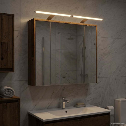 vidaXL Bathroom Mirror Cabinet Old Wood 73.5 x 16 x 62.5 cm