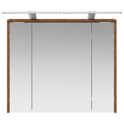 vidaXL Bathroom Mirror Cabinet Old Wood 73.5 x 16 x 62.5 cm
