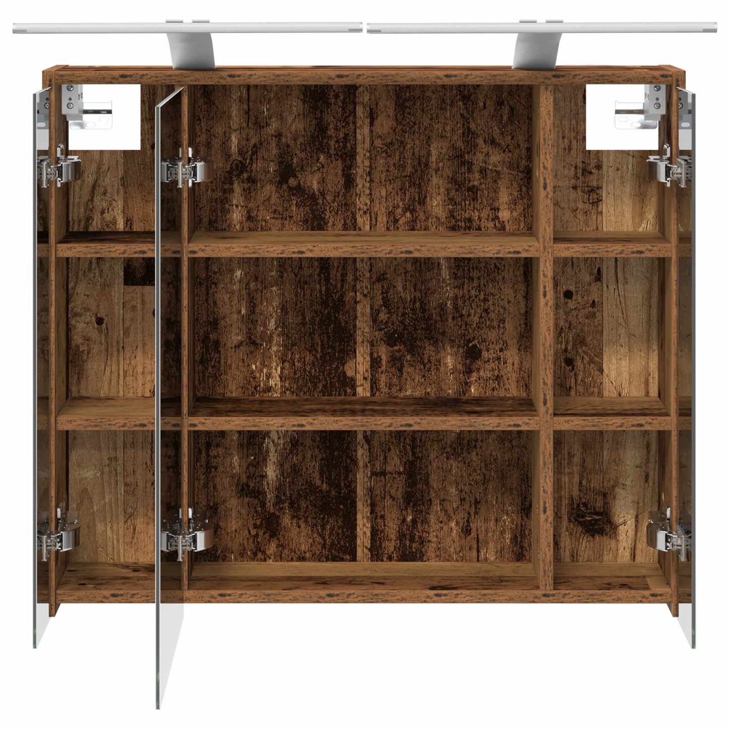 vidaXL Bathroom Mirror Cabinet Old Wood 73.5 x 16 x 62.5 cm