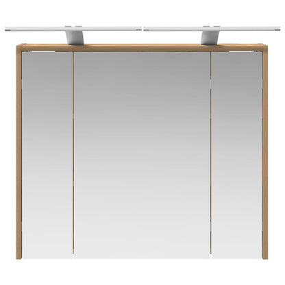 vidaXL Bathroom Mirror Cabinet Artisian Oak 73.5 x 16 x 62.5 cm