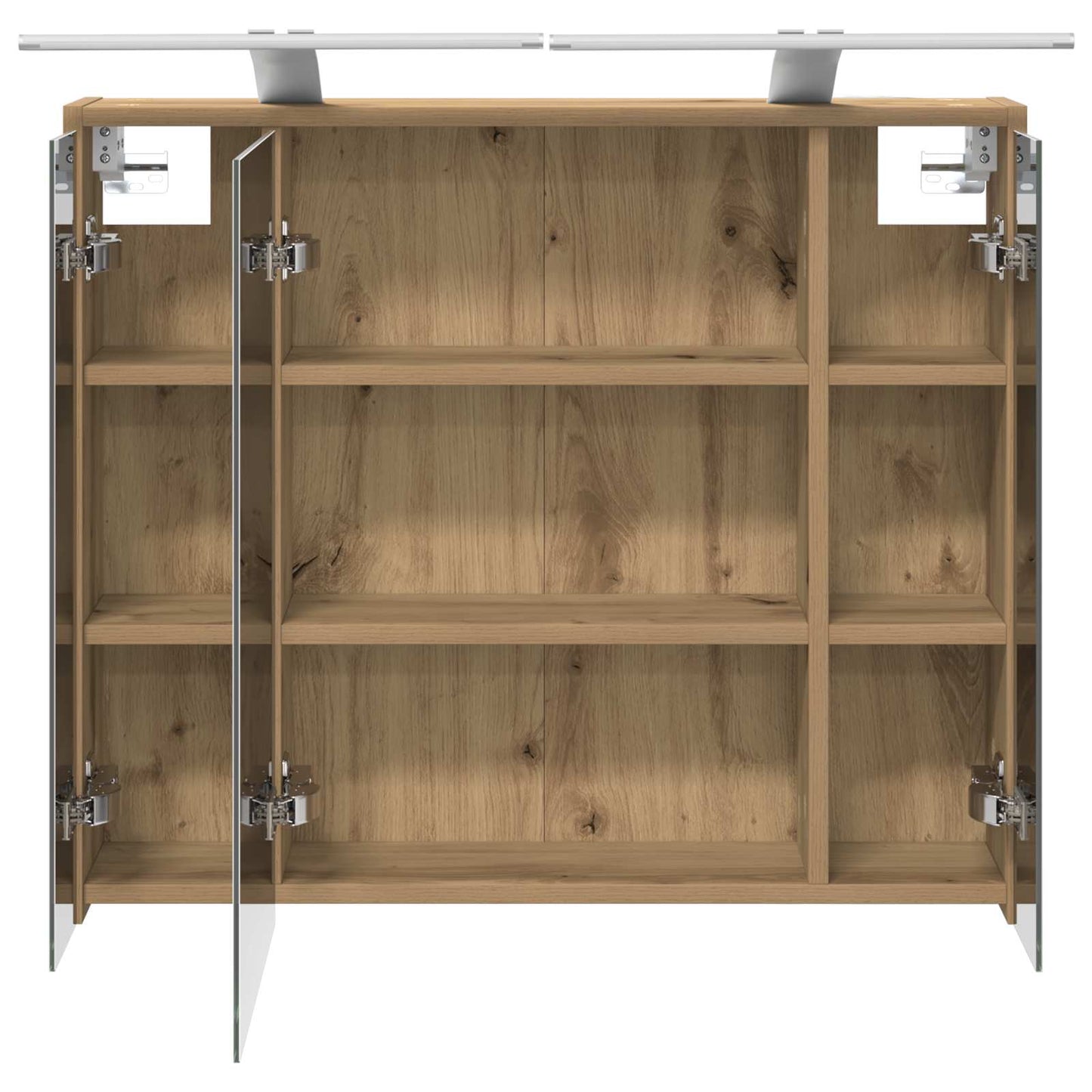 vidaXL Bathroom Mirror Cabinet Artisian Oak 73.5 x 16 x 62.5 cm