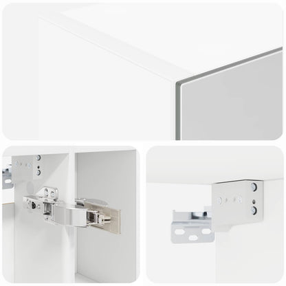 vidaXL Bathroom Mirror Cabinet White 60 x 14.5 x 70 cm Engineered wood