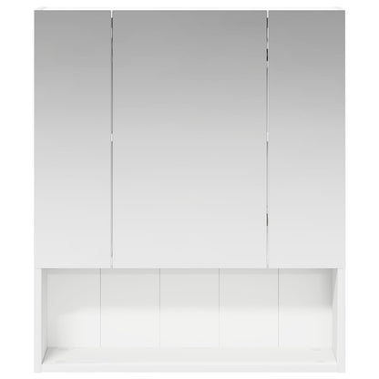 vidaXL Bathroom Mirror Cabinet White 60 x 14.5 x 70 cm Engineered wood