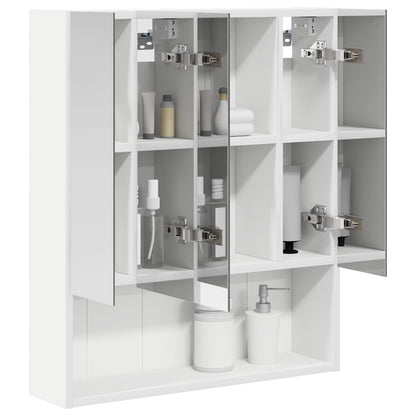 vidaXL Bathroom Mirror Cabinet White 60 x 14.5 x 70 cm Engineered wood
