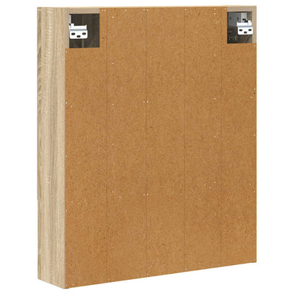 vidaXL Bathroom Mirror Cabinet with Shelf Sonoma Oak 60 x 14.5 x 70 cm