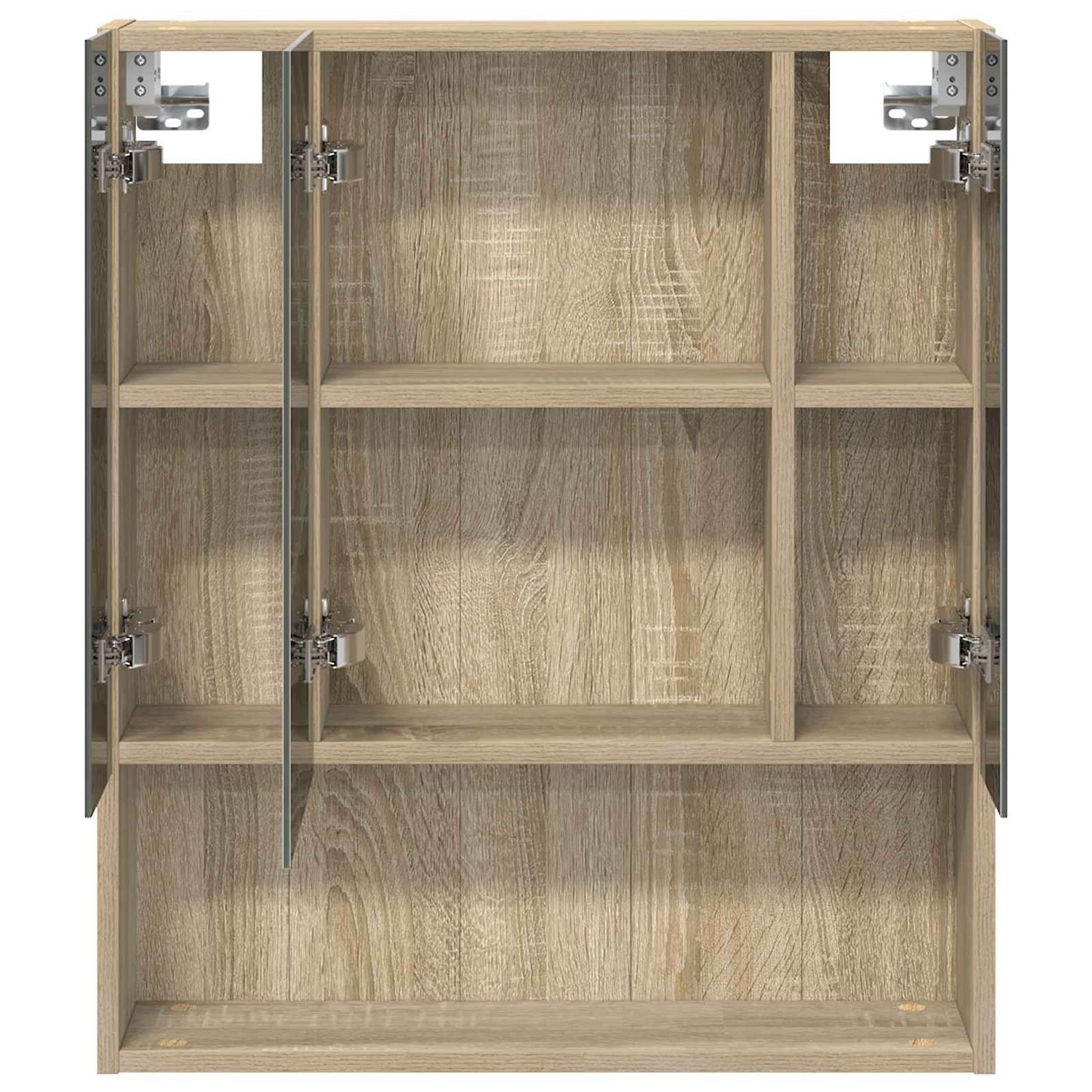 vidaXL Bathroom Mirror Cabinet with Shelf Sonoma Oak 60 x 14.5 x 70 cm