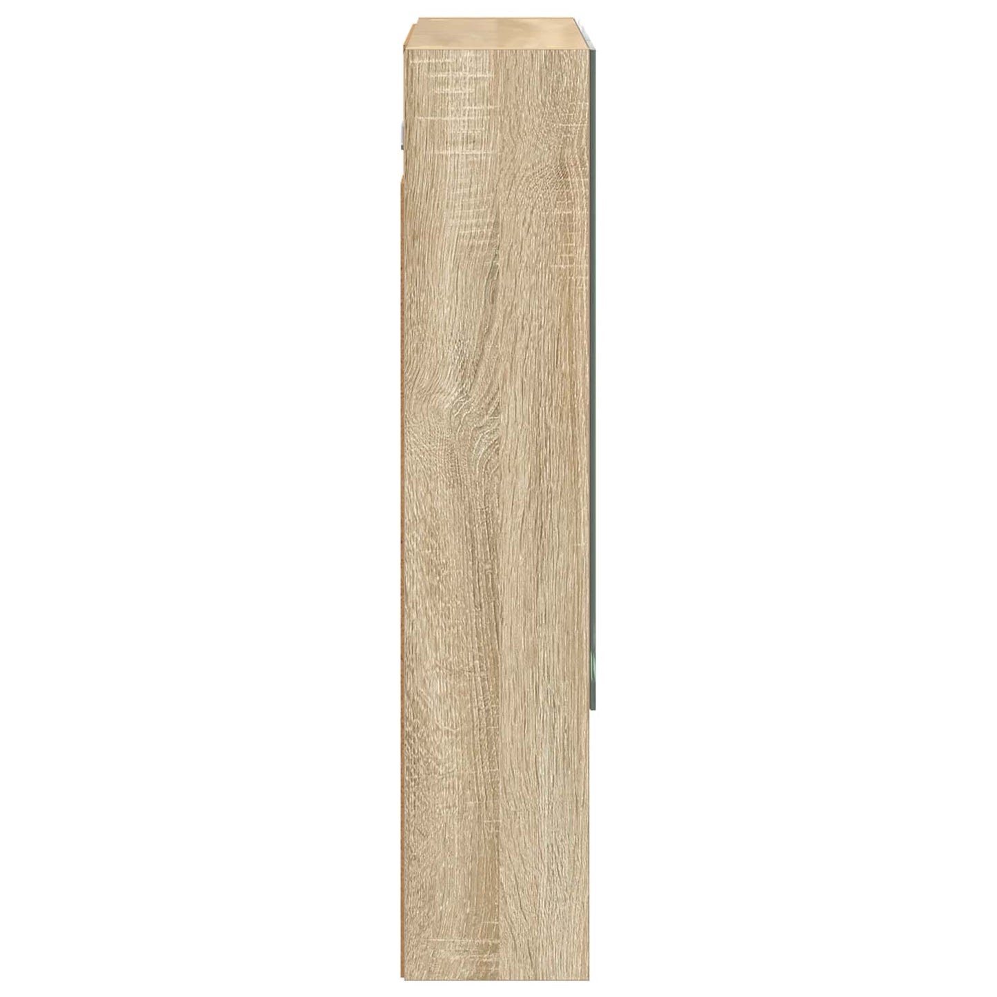 vidaXL Bathroom Mirror Cabinet with Shelf Sonoma Oak 60 x 14.5 x 70 cm