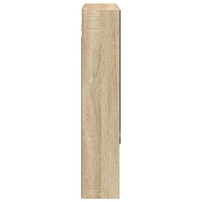 vidaXL Bathroom Mirror Cabinet with Shelf Sonoma Oak 60 x 14.5 x 70 cm