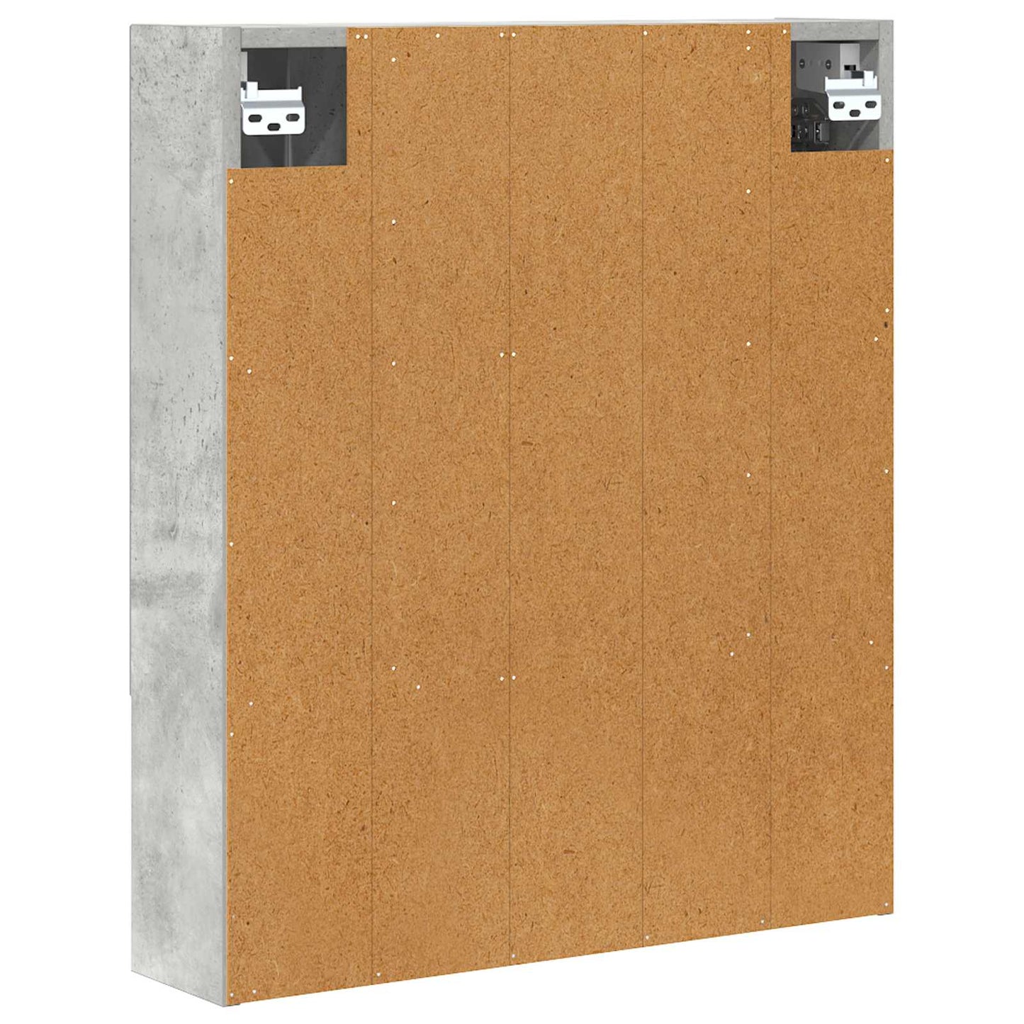 vidaXL Bathroom Mirror Cabinet Concrete Grey 60 x 14.5 x 70 cm