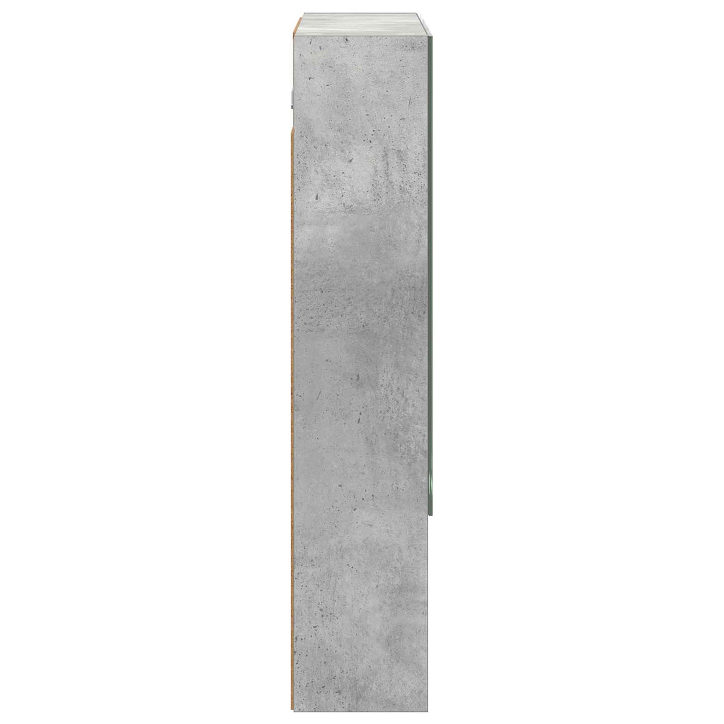 vidaXL Bathroom Mirror Cabinet Concrete Grey 60 x 14.5 x 70 cm