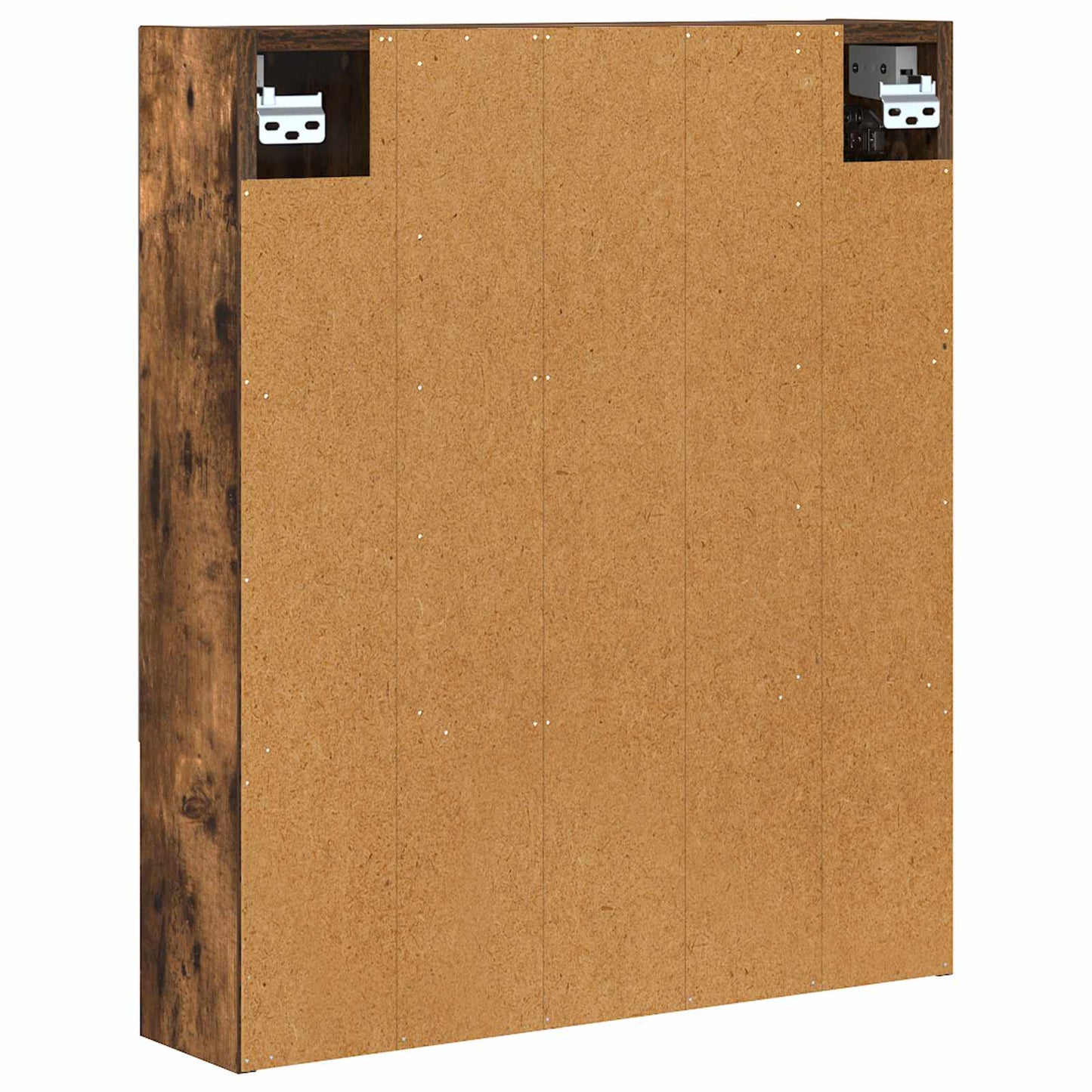 vidaXL Bathroom Mirror Cabinet Smoked Oak 60 x 14.5 x 70 cm