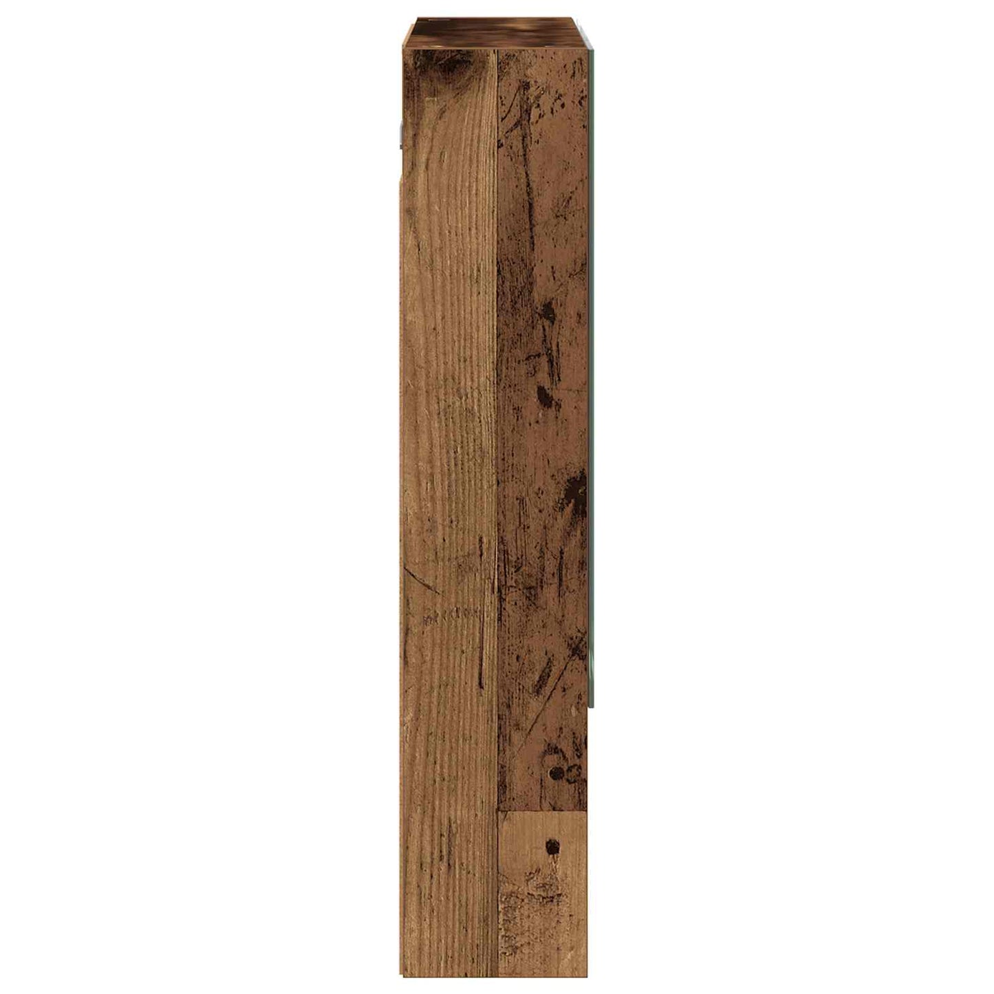 vidaXL Bathroom Mirror Cabinet with Shelf Old Wood 60 x 14.5 x 70 cm